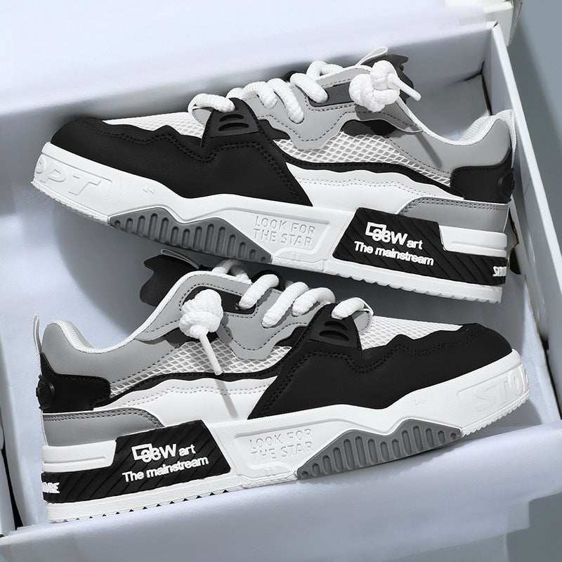 Men's Four Seasons Fashionable All-match Soft Bottom White Shoes