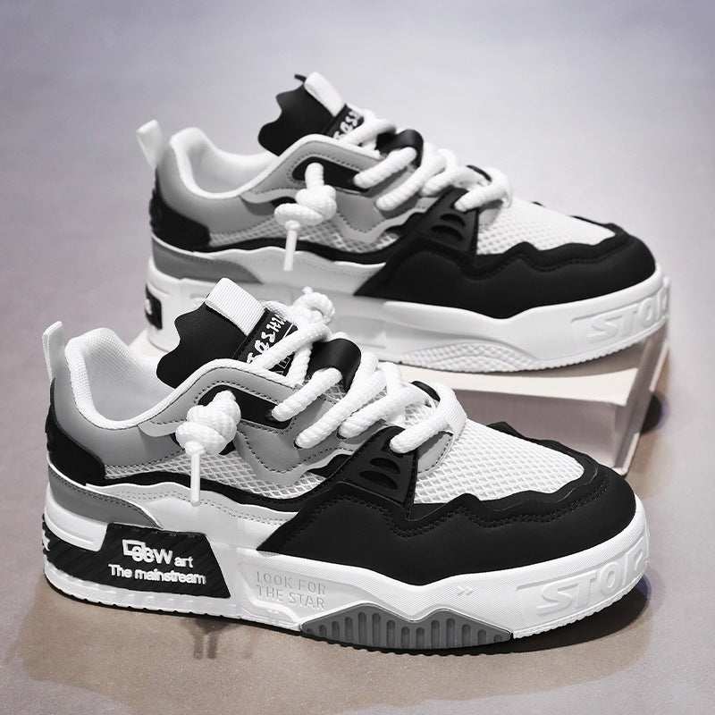 Men's Four Seasons Fashionable All-match Soft Bottom White Shoes