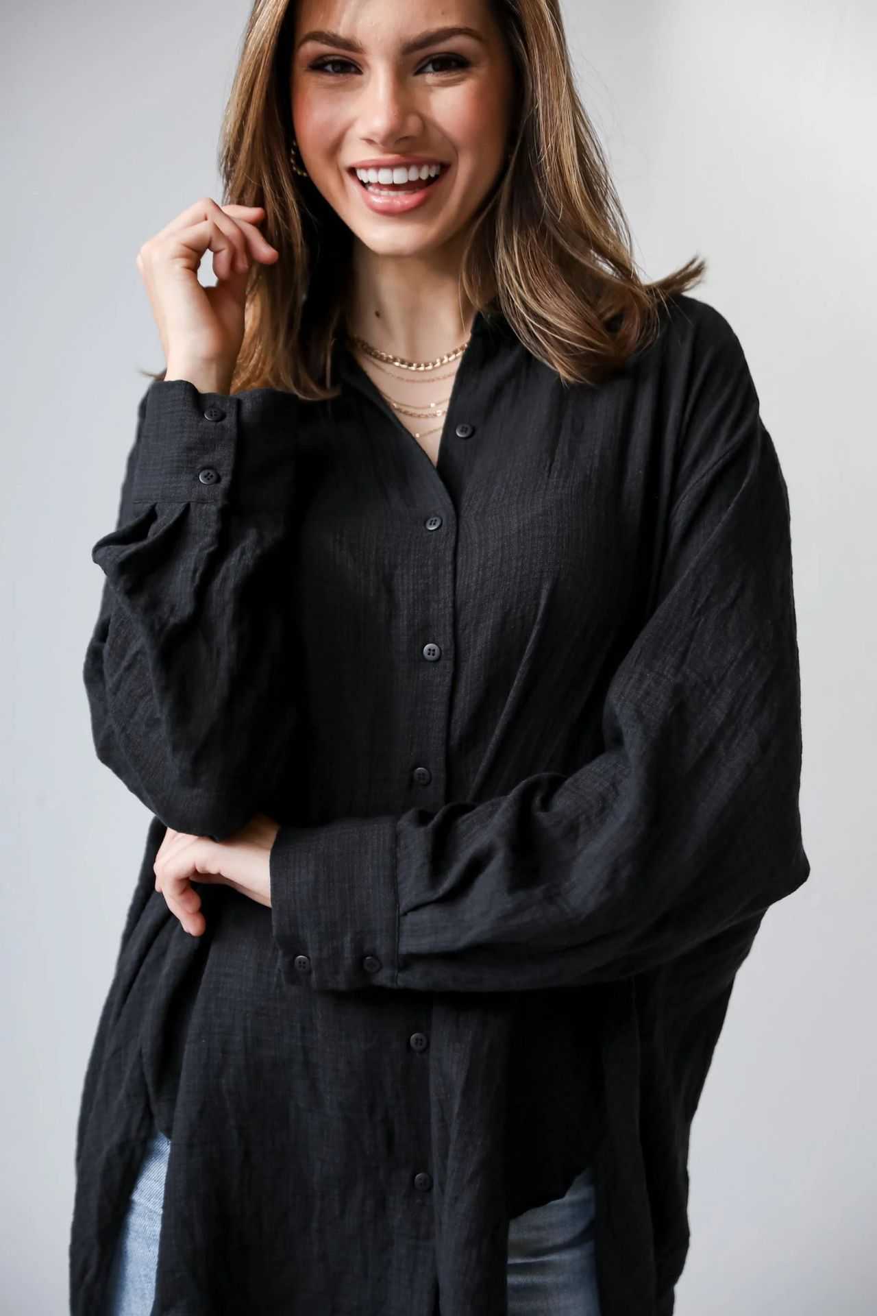 European And American Fashion Casual Loose Long Sleeve Women
